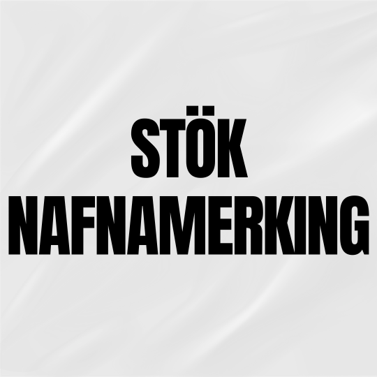 STÖK NAFNAMERKING