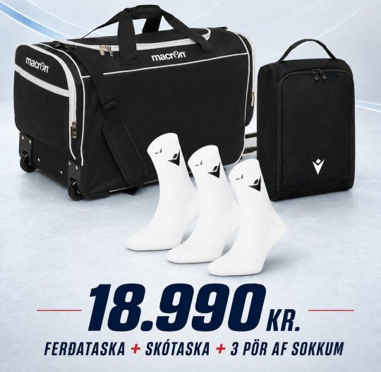 Ferðapakkinn (Ferðataska á hjólum+Skótaska+Sokkar)