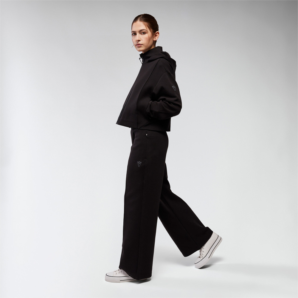 Víðar bómullarbuxur / Wide-leg pants (Corsola) - Image 2
